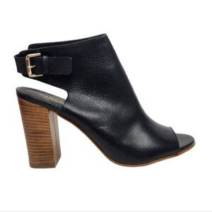 KURT GEIGER Leather Peep Toe Heel Sandals